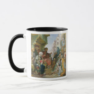Eine Straße in Kairo (w/c auf Papier) Tasse