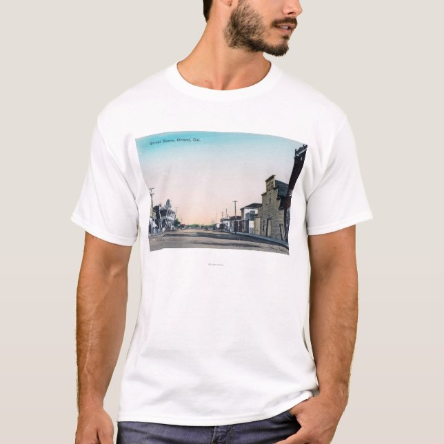 Eine Straße SceneOrland, CA T-Shirt (Vorderseite)