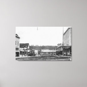 Eine Straßen-Szene # 1 Leinwanddruck