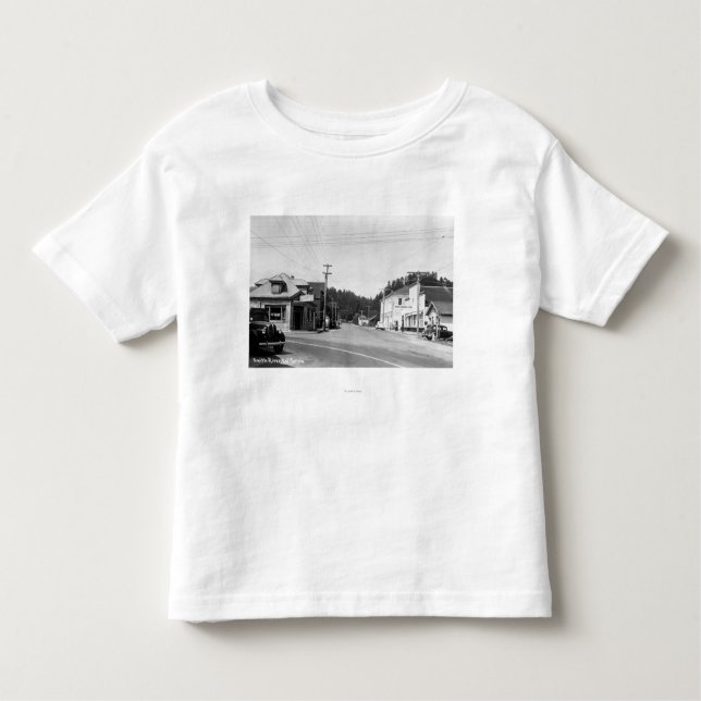 Eine Straßenecke-Szene Kleinkind T-shirt (Vorderseite)
