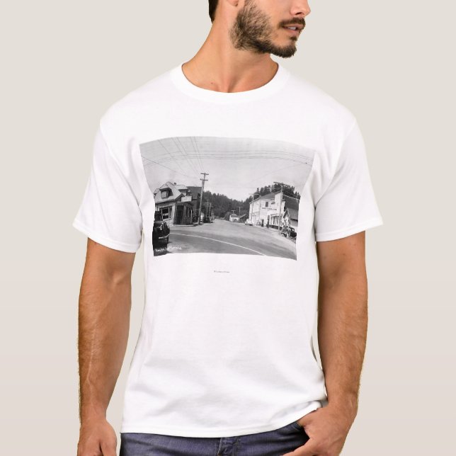 Eine Straßenecke-Szene T-Shirt (Vorderseite)