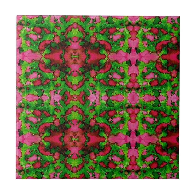 Eine Studie in Rosa und Grün Fliese (Vorderseite)