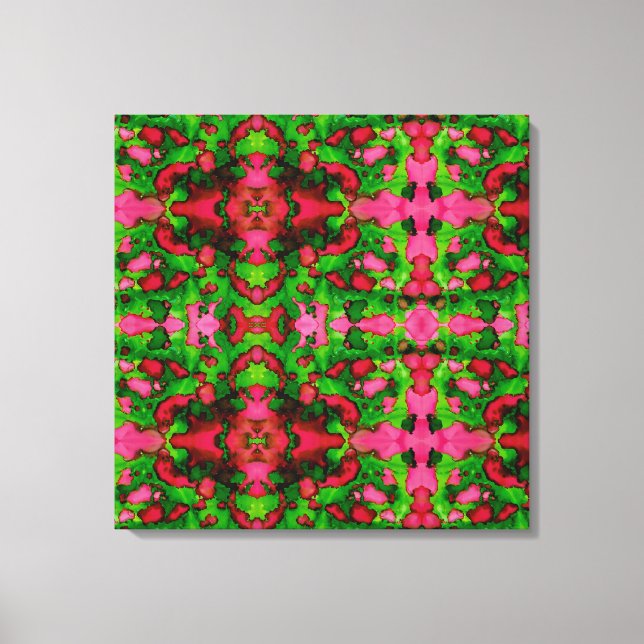Eine Studie in Rosa und Grün Leinwanddruck (Vorderseite)