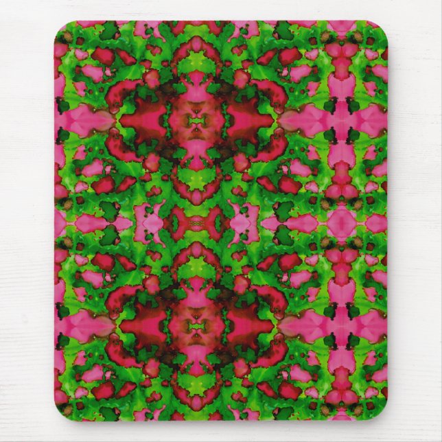 Eine Studie in Rosa und Grün Mousepad (Vorne)