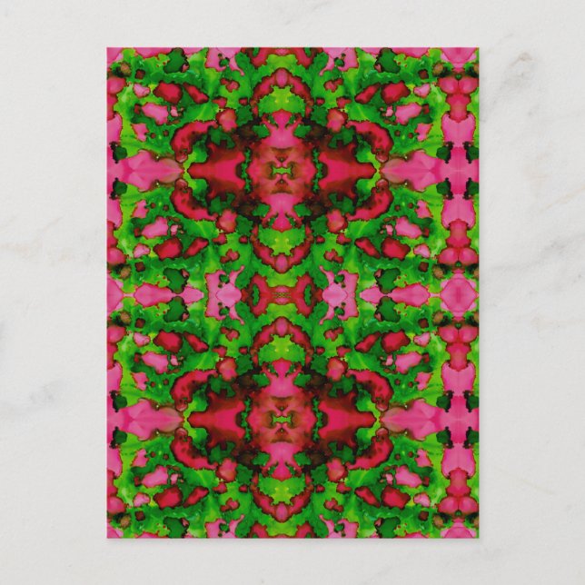 Eine Studie in Rosa und Grün Postkarte (Vorderseite)