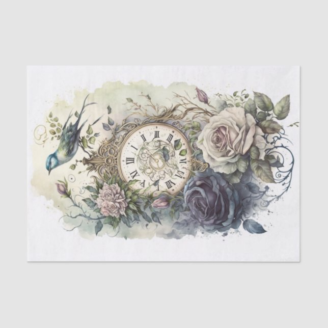 Eine Studie in Rose und Zeit 2 Seidenpapier (Vorderseite)