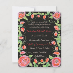 Eine supersüße Mini-Hochzeitseinladung RSVP Karte