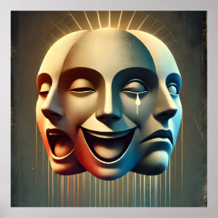 Eine surreale Vertretung der menschlichen Psyche Poster