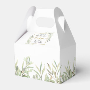 Eine süße Anfangsgrüner Dankeschön-Hochzeit Geschenkschachtel