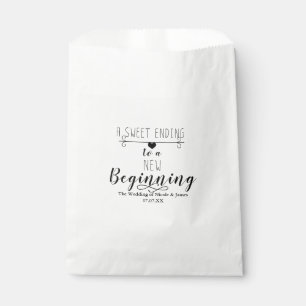 Eine süße Beendigung Neuer Anfang Chic Hochzeitsge Geschenktütchen