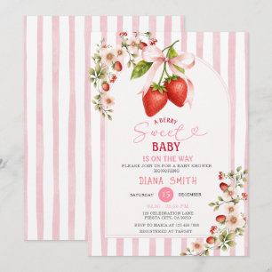Eine süße Beeren-Baby-Party-Einladung Einladung