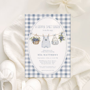 Eine süße Beeren-Baby-Shower-Einladung Einladung