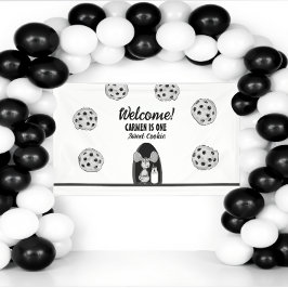 Eine süße Cookie-Maus zum ersten Geburtstag Banner