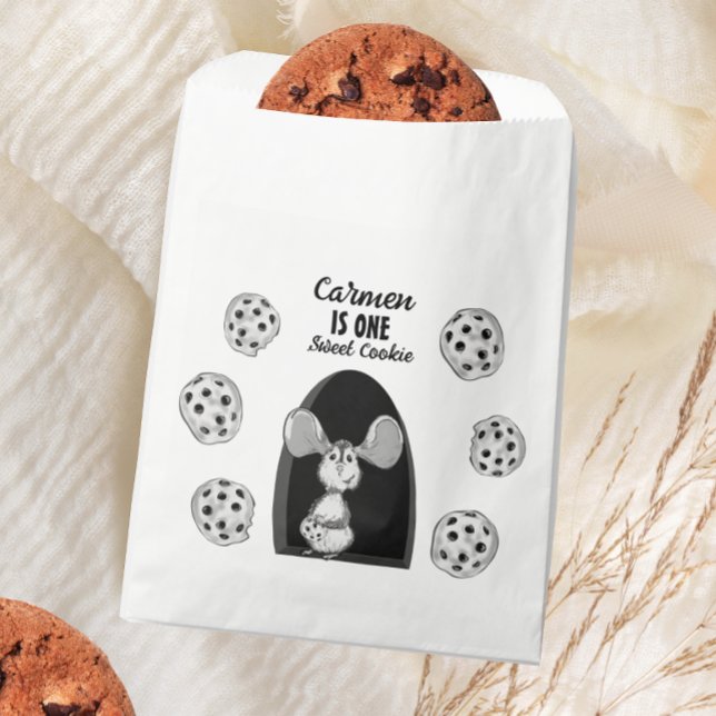 Eine süße Cookie-Maus zum ersten Geburtstag Geschenktütchen (Von Creator hochgeladen)