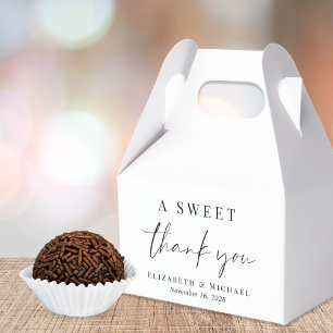Eine süße Dankeschön-Hochzeit Geschenkschachtel