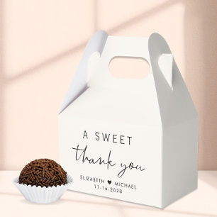 Eine süße Dankeschön-Hochzeitcreme Geschenkschachtel