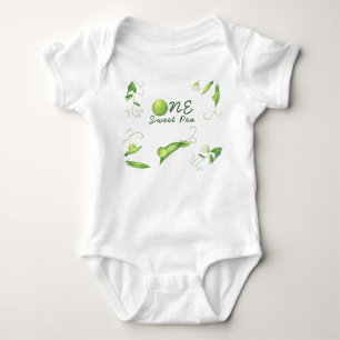 Eine Süße Erbse Erster Geburtstag Baby Strampler