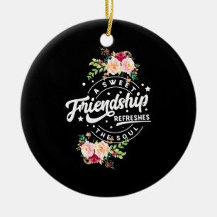 Eine süße Freundschaft erfrischt das Soul Keramik Ornament