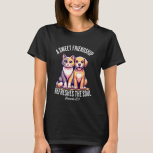 Eine süße Freundschaft erfrischt den Bibelvers der T-Shirt