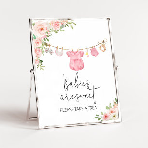 Eine süße Girl Baby Kleidung Babys sind süß Poster