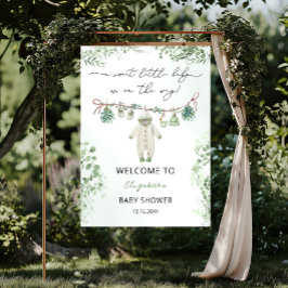 Eine süße kleine Babykleide Babydusche - Empfang Poster