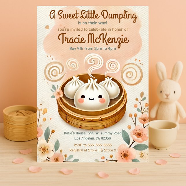 Eine süße kleine duftende Babydusche Einladung (Von Creator hochgeladen)