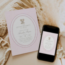 Eine süße kleine Erdnuss Feminine Pink Babyparty