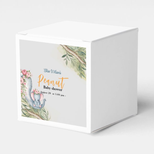 Eine süße kleine Erdnuss ist unterwegs Geschenkschachtel (Vorderseite)