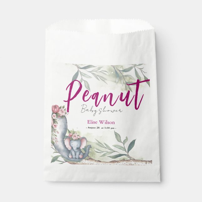 Eine süße kleine Erdnuss ist unterwegs Geschenktütchen (Vorderseite)