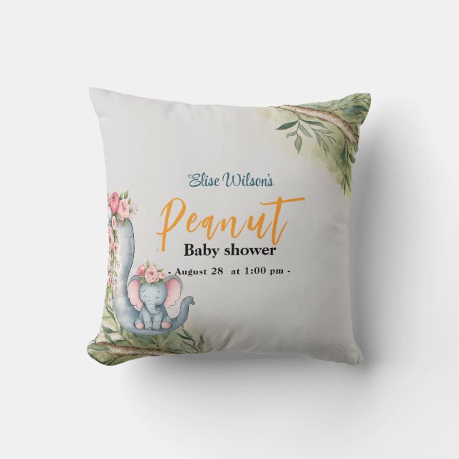 Eine süße kleine Erdnuss ist unterwegs Kissen (Vorderseite)