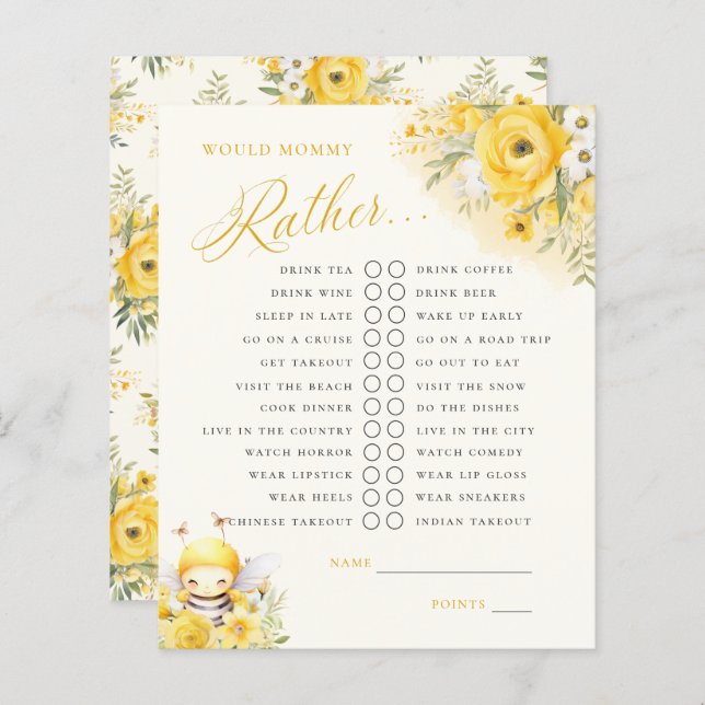 Eine süße kleine Honigbiene würde eher ein Spiel f (Vorne/Hinten)