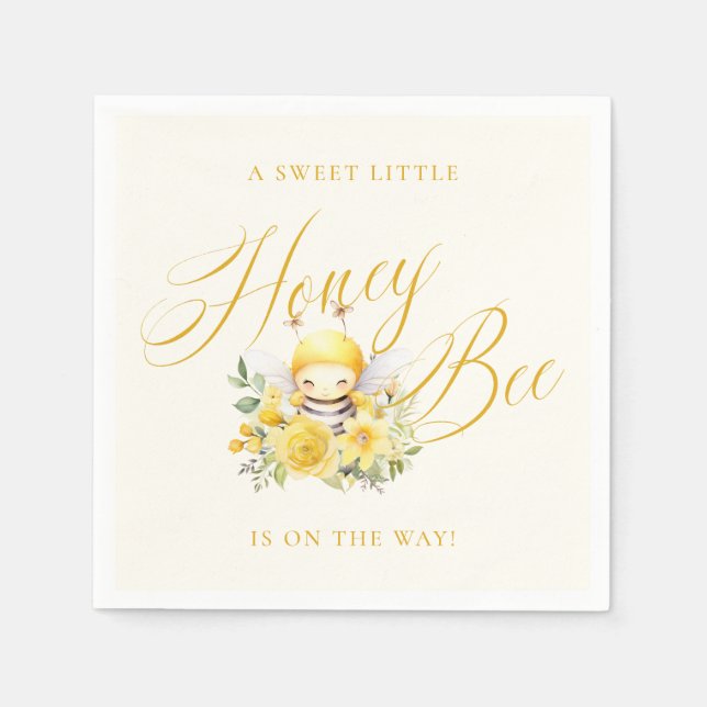 Eine süße kleine Honigbienendusche Serviette (Vorderseite)