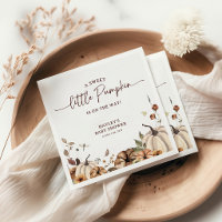 Eine süße kleine Kürbis-Herbst-Baby-Party