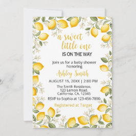 Eine süße kleine Lemon Baby Shower Einladung