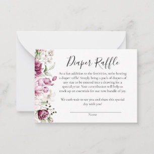 Eine süße kleine Mädchen-Duschdusche-Windelwaschka Mitteilungskarte