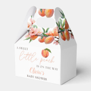 Eine süße kleine Pfirsich-Baby-Shower-Geschenkbox Geschenkschachtel
