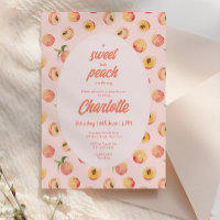 Eine süße kleine Pfirsichpastel Kinderdusche - Ein