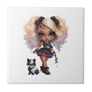 Eine süße Mädchen-Halloween-Design-Kollektion 8 Fliese