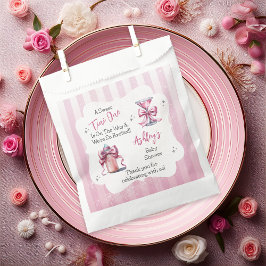Eine süße Tini-One-Pink-Coquette-Girl-Babydusche Geschenktütchen