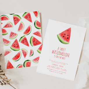 Eine süße Wassermelone ist unterwegs Einladung