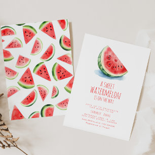 Eine süße Wassermelone ist unterwegs Einladung