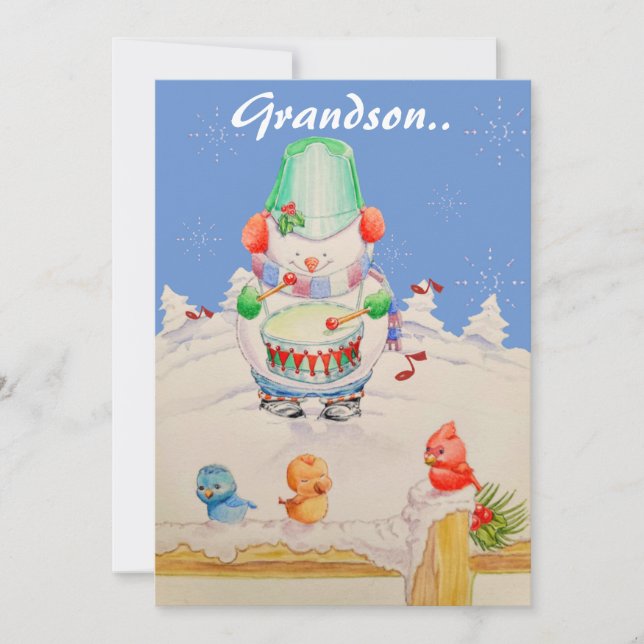 EINE SWEET GRANDSONS CHRISTMAS CARD FEIERTAGSKARTE (Vorderseite)