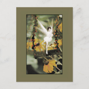 Eine Swing in Garden Postcard Postkarte