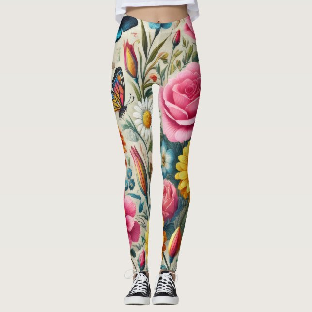 Eine Symphonie der Blooms Leggings (Vorderseite)