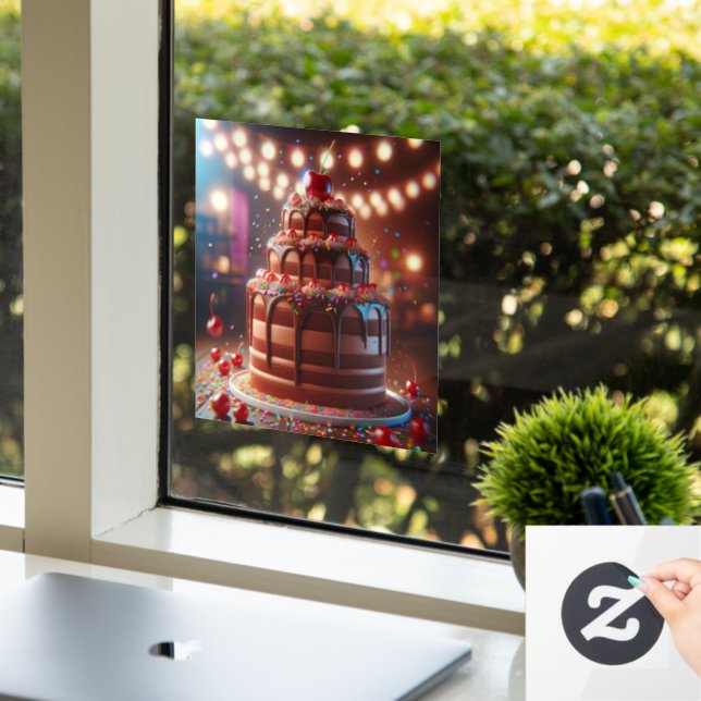 Eine Symphonie der Süße Fensteraufkleber (Büro)