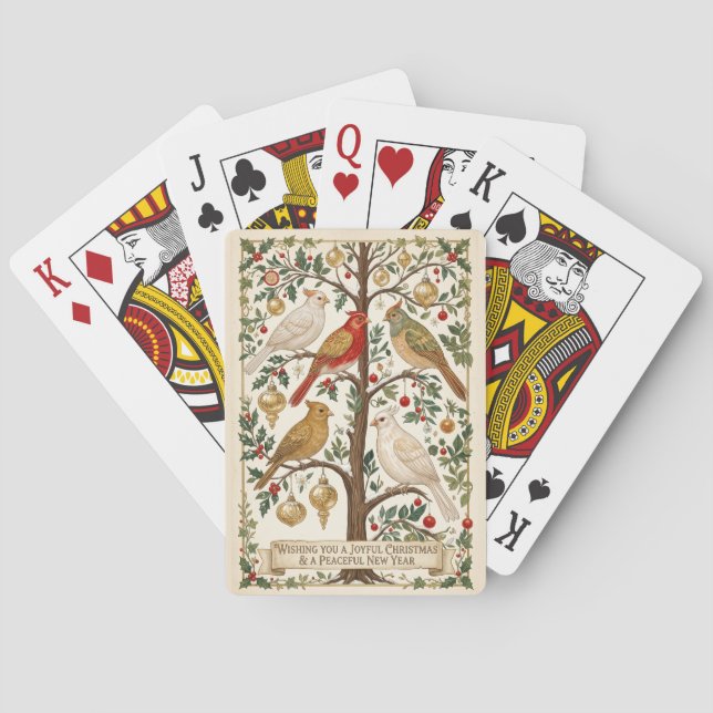 Eine Symphonie der Winterflügel Spielkarten (Rückseite)