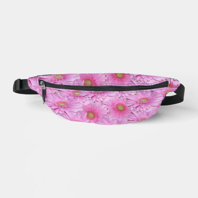 "Eine Symphonie rosa Gerberas" Bauchtasche (Vorderseite)