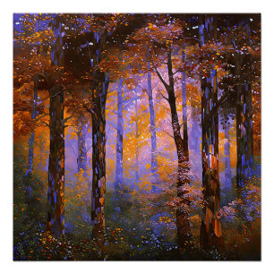 Eine Symphonie von Blätter - Waldlandschaft Poster