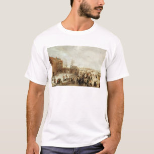 Eine Szene auf dem Eis nahe einer Stadt, c.1615 T-Shirt