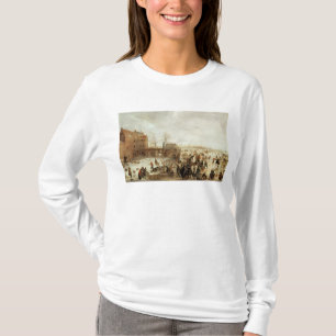 Eine Szene auf dem Eis nahe einer Stadt, c.1615 T-Shirt